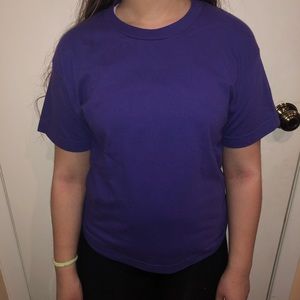 Alstyle Activewear Youth Small purple t-shirt